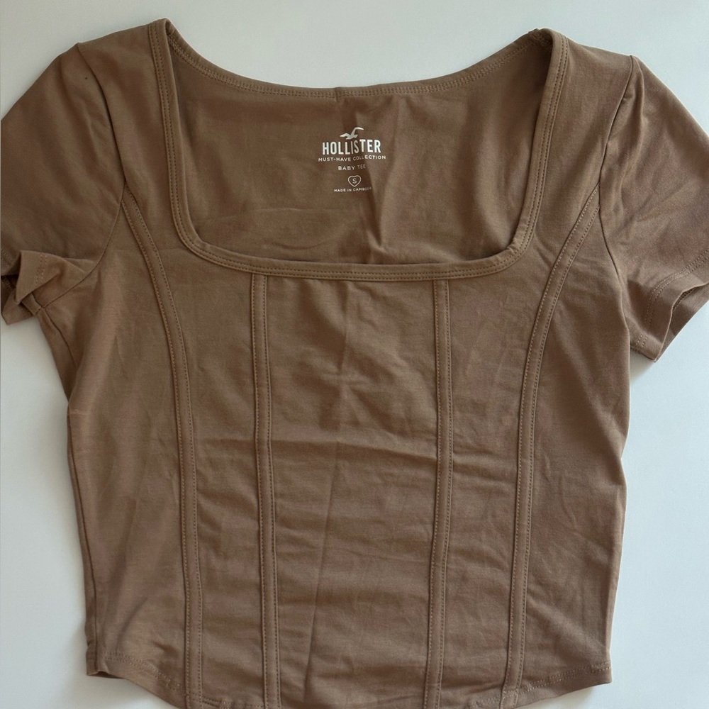 Hollister Seamed Square Neck Top